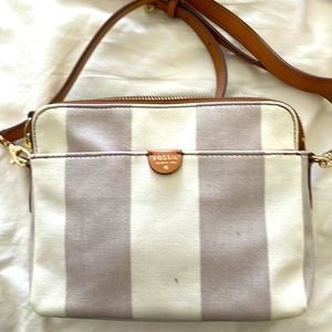 Fossil PVC coated crossbody purse